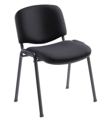 Konferenčná stolička, čalúnená - modrá
