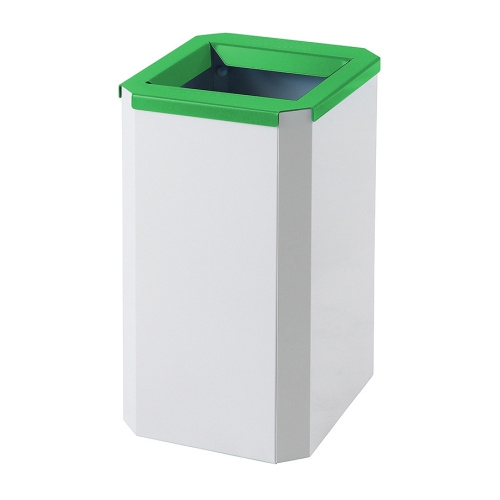 Odpadkový kôš stredný - sivo-zelený