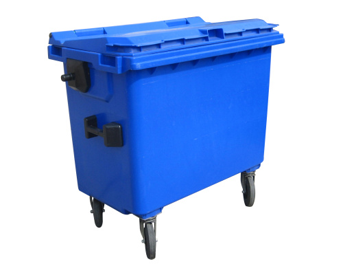 Plastový kontajner 660 l - modrý
