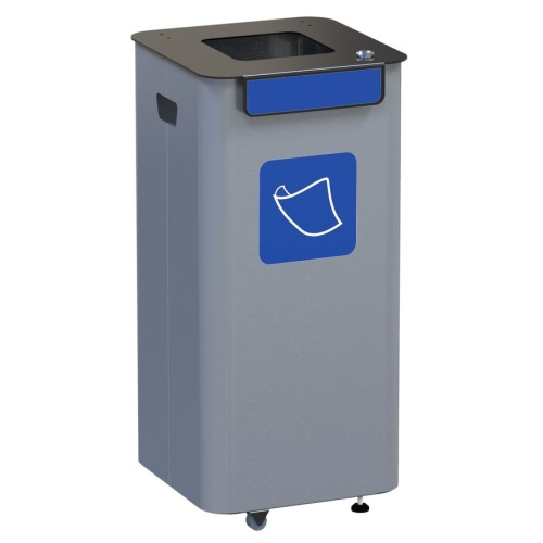Vonkajší odpadkový kôš - modrý
