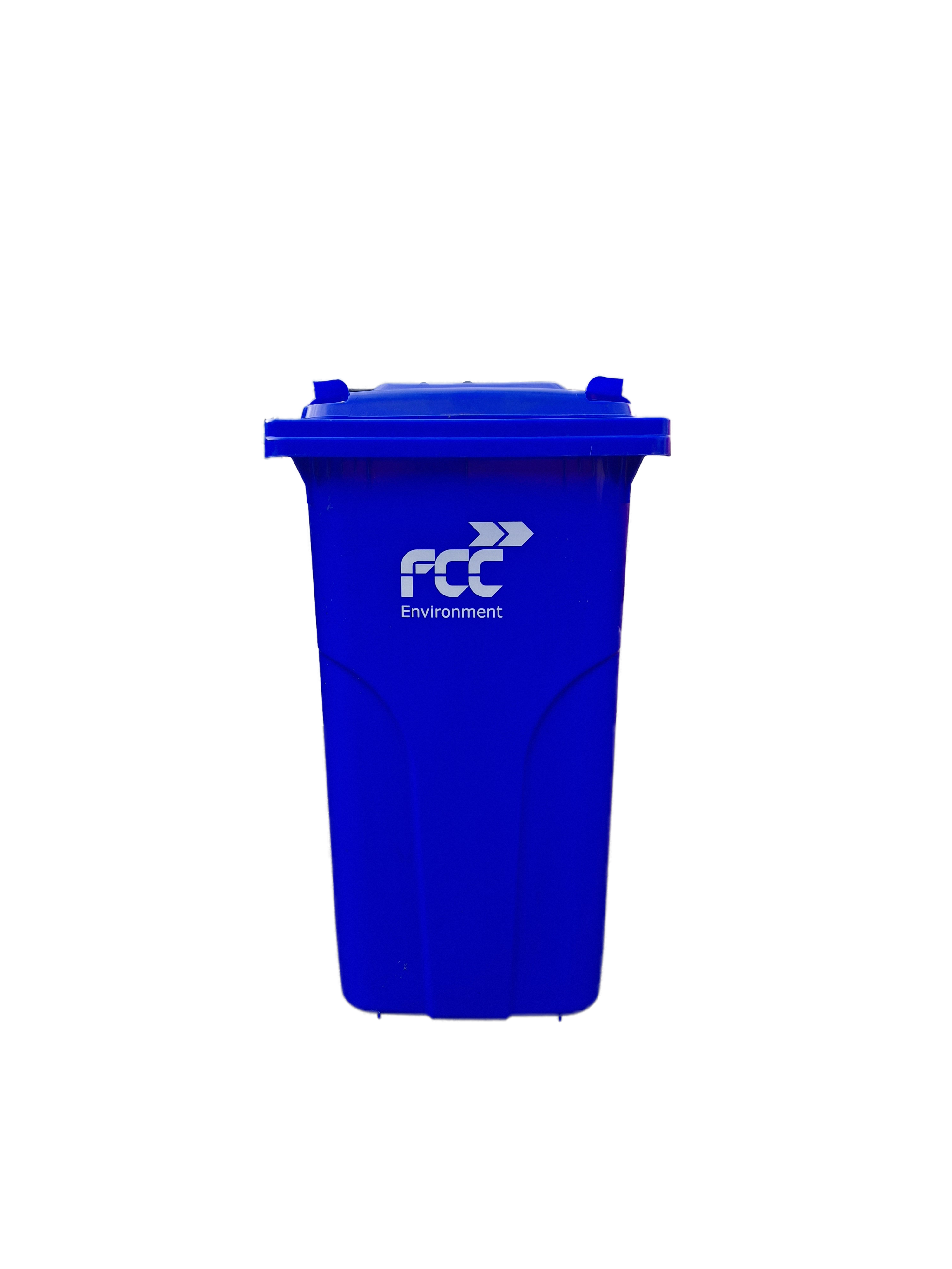 Plastová nádoba s logom - 240 l modrá