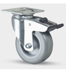 Prístrojové koleso otočné s brzdou 100 mm