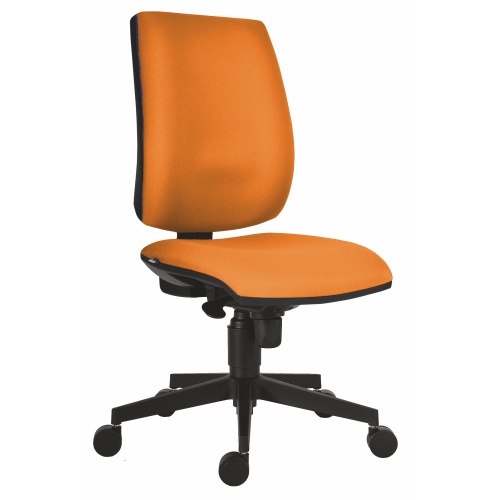 Pracovný stolička s vysokým operadlom oranžová