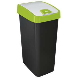 Odpadkový kôš s dvojitým výklopom 25 l zelený