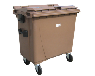 Plastový kontajner 660 l - bio