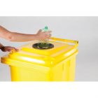 Plastová nádoba 120 l žltá-plasty