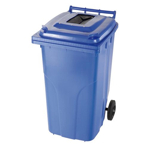 Plastová nádoba 120 l modrá-papier