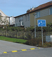 Spomaľovací prah koncový žltý