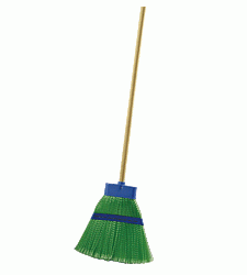 Plastová metla VERDE s násadou