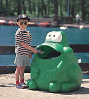 Odpadkový kôš Žaba