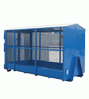 Oceľovoplechový kontajner ÁVIA - sieťovaný