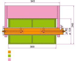 Držiak valčeka ABROLL 