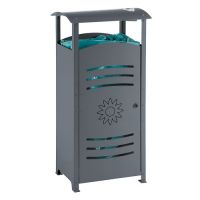 Robustný kôš s popolníkom - obdĺžnik