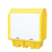 Krytá záchytná vaňa plastová 2 x 200 l sud