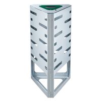 Odpadkový kôš "trojuholník" - zelený bez striešky