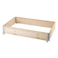 Drevená paletová ohrádka