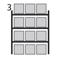 Paletový regál stavebnicový-základné pole