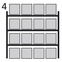 Paletový regál stavebnicový-základné pole