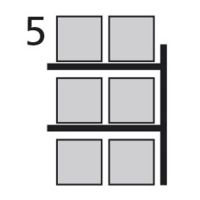 Paletový regál stavebnicový-prístavbové pole