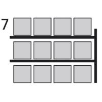 Paletový regál stavebnicový-prístavbové pole