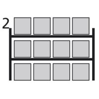 Paletový regál stavebnicový-základné pole