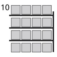 Paletový regál stavebnicový-prístavbové pole