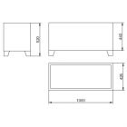 Oceľový kvetináč Rectangular