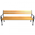 Liatinová lavička VIEDEŇ TEAK