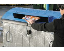 Kontajner 1100 l žiar.zink.-papier-so zámkom