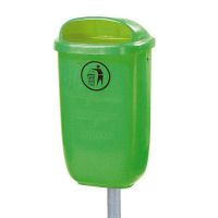 Plastový kôš  svetlo zelený