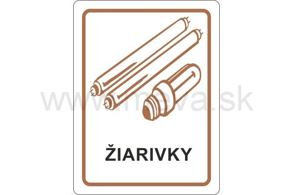 Samolepka - žiarivky