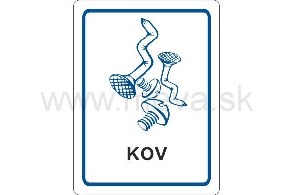 Samolepka - kov