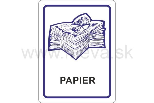 Samolepka - papier