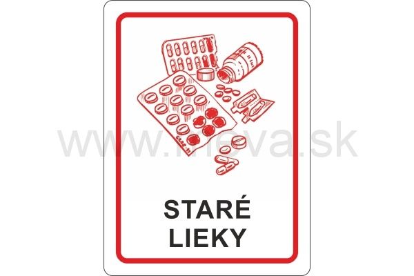 Samolepka - staré lieky