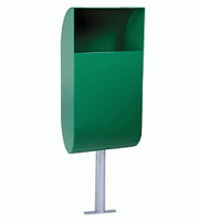 Odpadkový kôš vajíčko s popolníkom - zelený