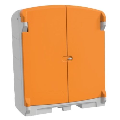 Krytá záchytná vaňa na 2 sudy