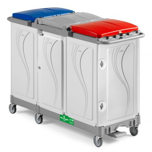 Upratovací vozík s tromi komorami