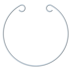 Okrúhly rámček pre vonkajší nerezový kôš na triedenie odpadu - na uchytenie vreca