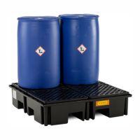 Plastová záchytná vaňa pre paletu - s plastovým roštom