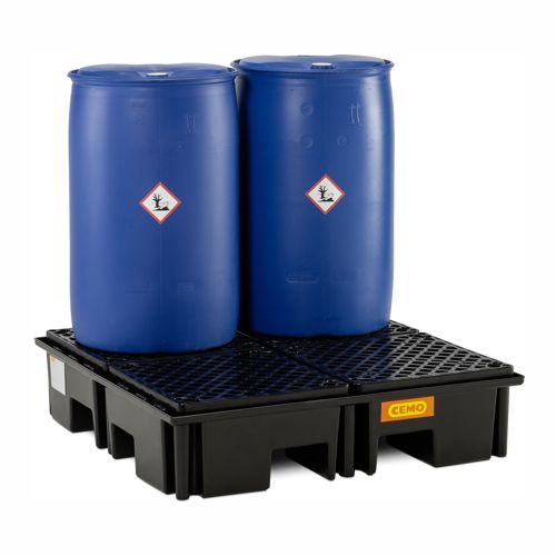 Plastová záchytná vaňa pre paletu - s plastovým roštom