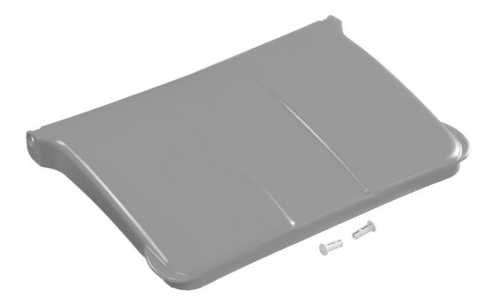 Šedé veko k upratovaciemu vozíku