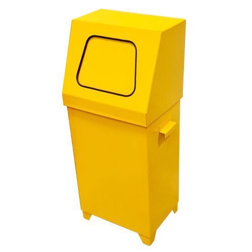 Odpadkový kôš s klapkou - žltý 70 l.