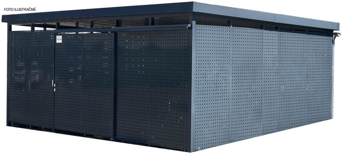 Prístrešok pre 8ks 1100l kontajnerov
