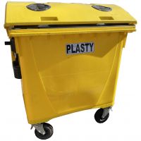 Plastový kontajner 1100 l separ-plasty bez zámku 2. trieda