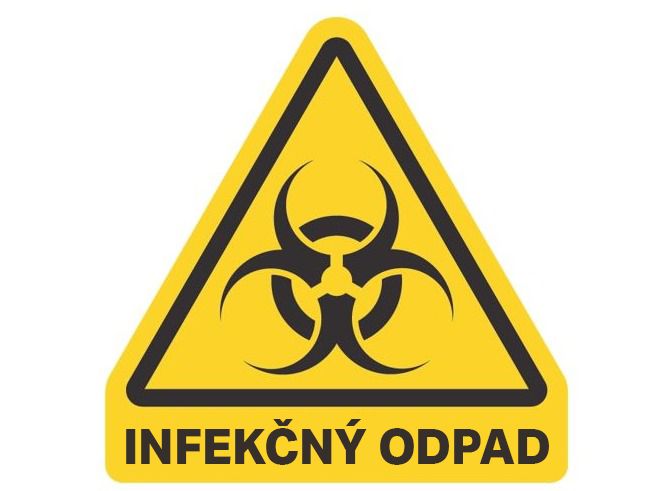 Samolepka - infekčný odpad 