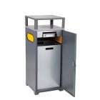 Odpadkový kôš s popolníkom - žltá klapka