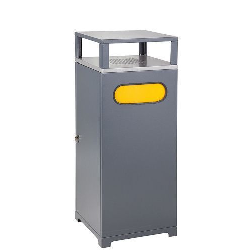 Odpadkový kôš s popolníkom - žltá klapka