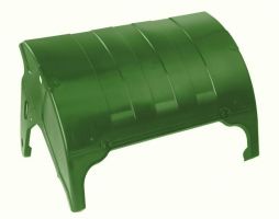 Veľké veko na 1100 l kontajner-zelené