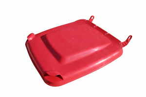 Veko na 240 l plastovú nádobu - červené