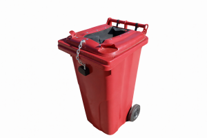 Plastová nádoba 120 l - papier- červená